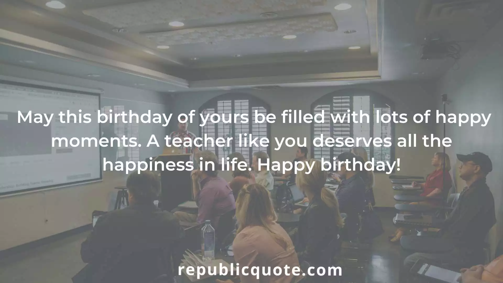 Birthday Quotes for Teacher