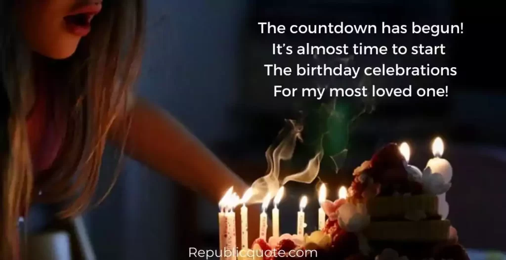 Birthday Countdown Quotes