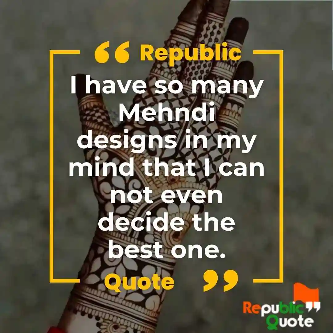 Cute Mehndi Quotes and Captions