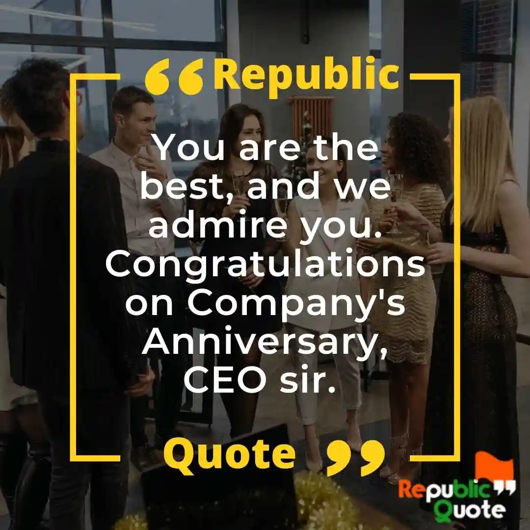 Company Anniversary Message from CEO