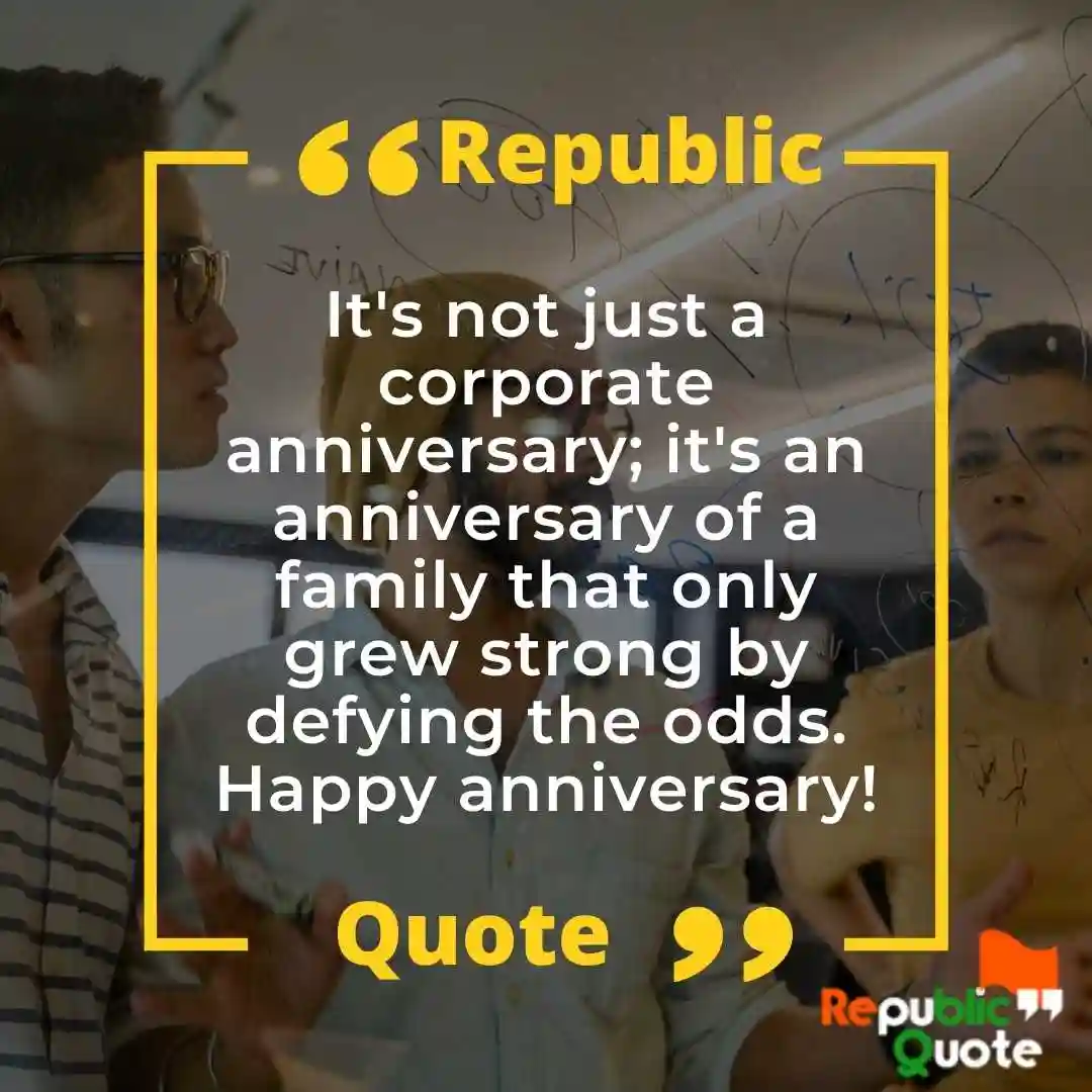 Company Anniversary Wishes to Founder