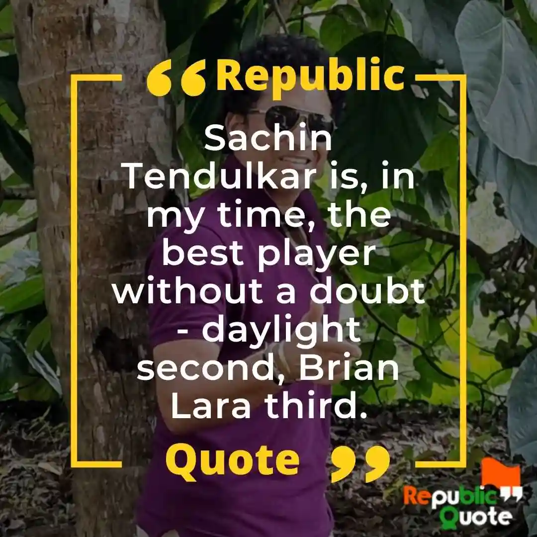Shane Warne Quotes on Sachin Tendulkar