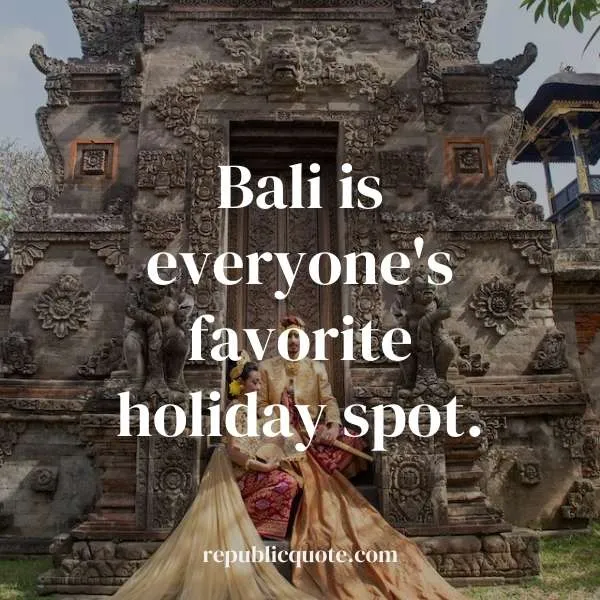Captions for Bali