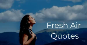 Read more about the article Top 20+ Fresh Air Quotes & Sayings | Clean Air, Freshness Quotes