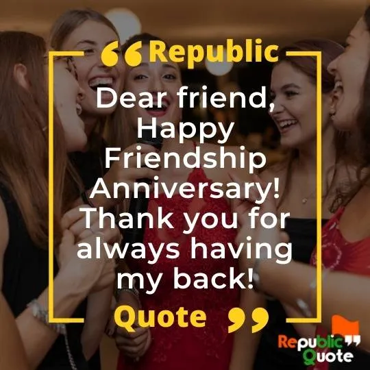 Happy Friendship Anniversary Quotes