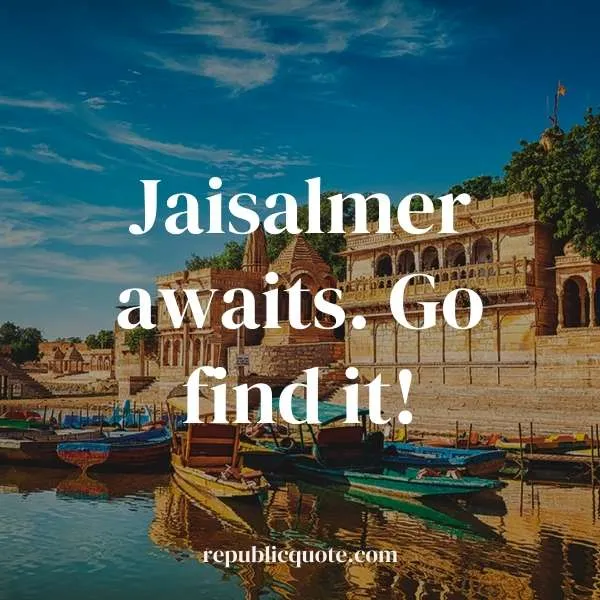 Jaisalmer Captions for Instagram