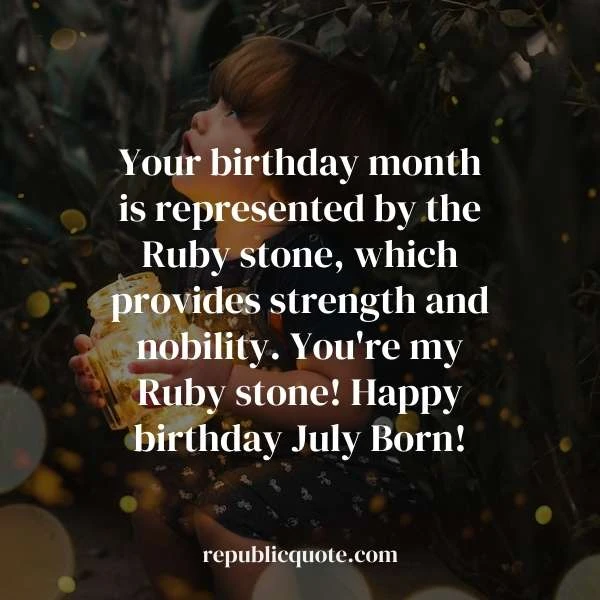 July Birthday Sayings