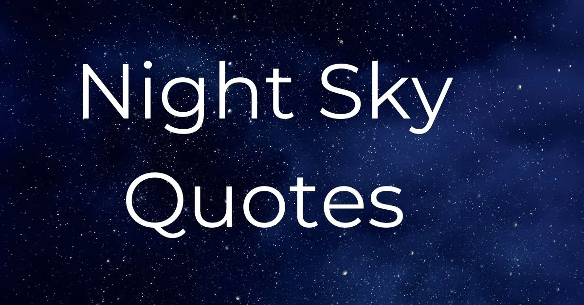 You are currently viewing Top 20 Beautiful Night Sky Quotes & Sayings | Night Star Quotes