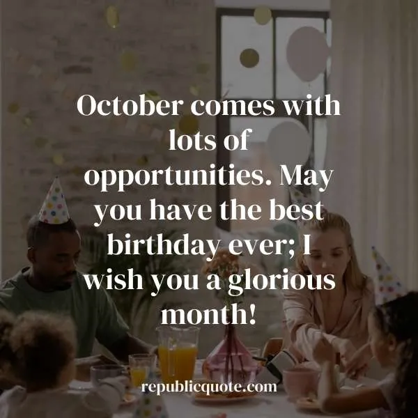 October Birthday Wishes with Images