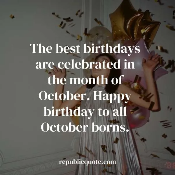 October Birthday Wishes