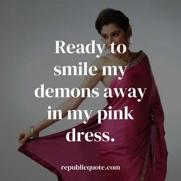 Pink Saree Quotes