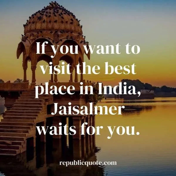 Quotes for Jaisalmer in English