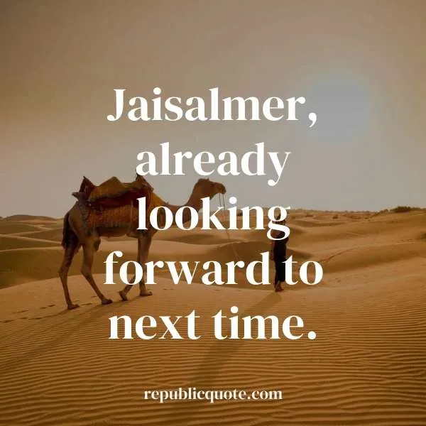 Quotes on Jaisalmer