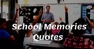 Read more about the article 91 Best School Memories Quotes | School Friends Missing Quotes