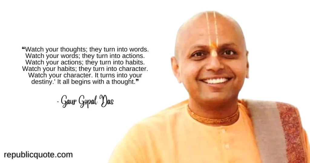 Gaur Gopal Das Quotes on Success